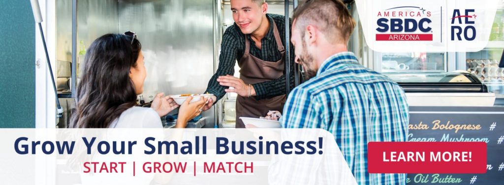 Arizona Small Business Development Center (SBDC) banner promo image