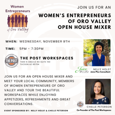 Women Entrepreneurs of Oro Valley Open House Mixer