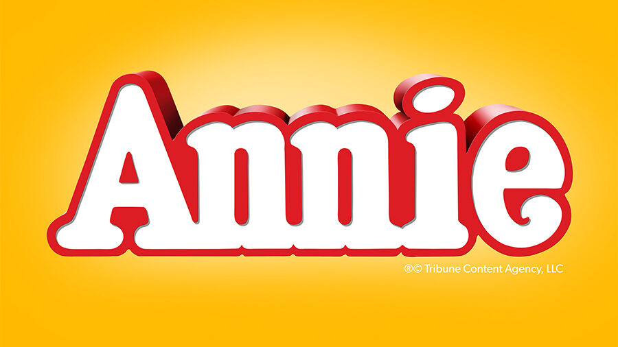 Text that says "Annie" from Annie the musical
