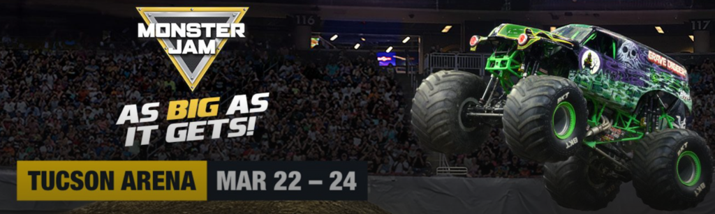 Monster Truck on a promotional graphic image for the Monster Jam event